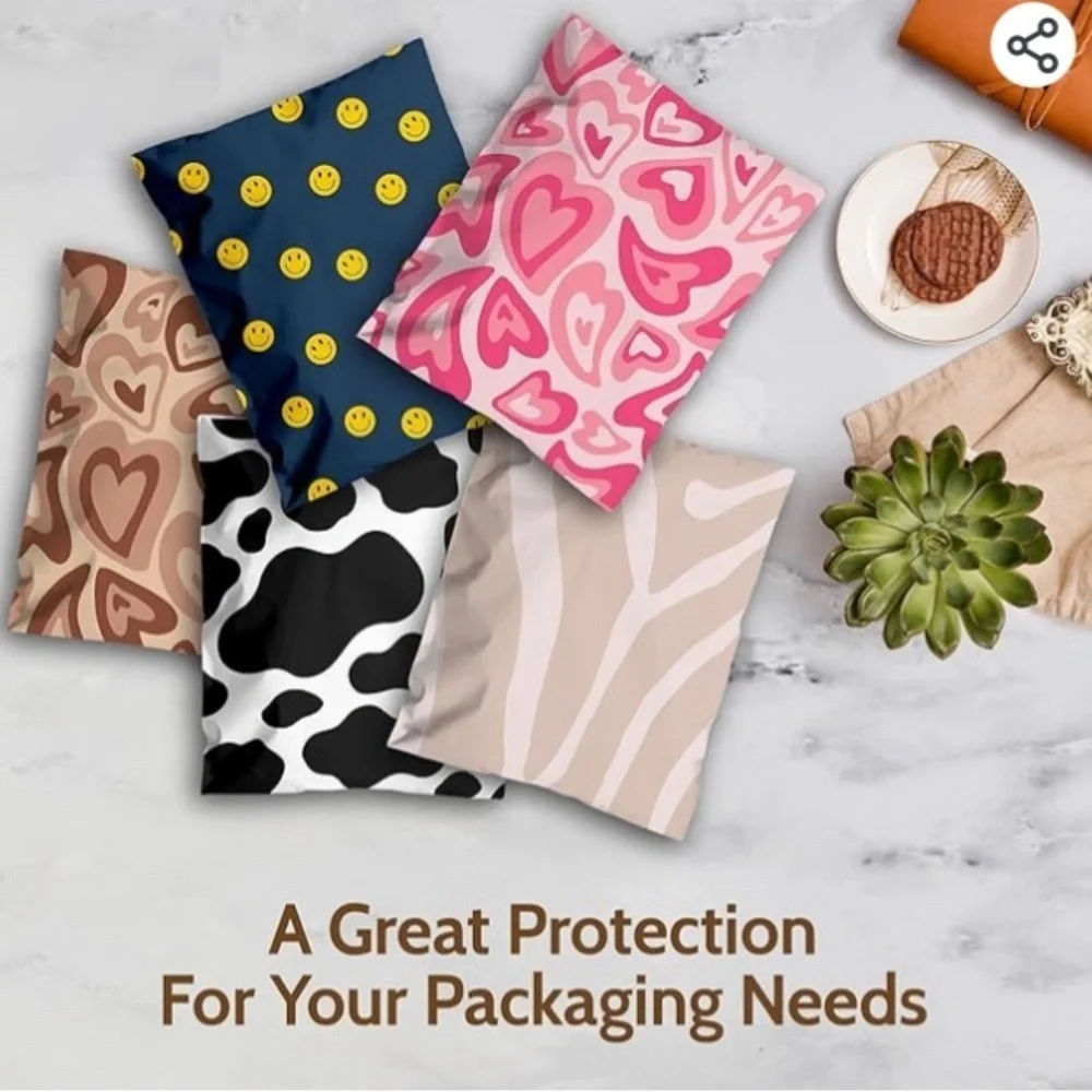 10 Count - Variety Bundle of 10 x 13 Polymailers (SMILEYS + CACTUS)